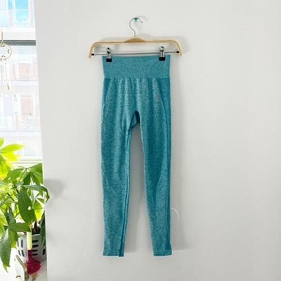 Gymshark Blue Seamless Leggings Size Small - Picture 1 of 4